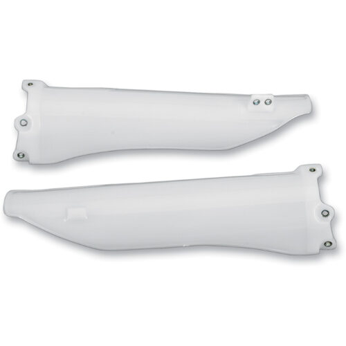 UFO FORK COVER, KXF '06 WHT Kawasaki KLX450R 2007-2009 KX125 2004-2...
