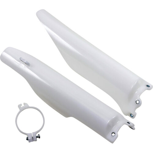 UFO FORK GUARDS KX125/250 WHT Kawasaki KX125 2004-2007 KX250 2004-2007...