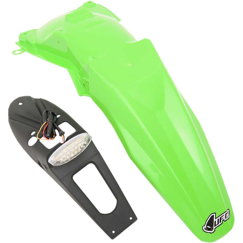 UFO FENDER W/LITE KLX450R GRN Kawasaki 2007-2025...