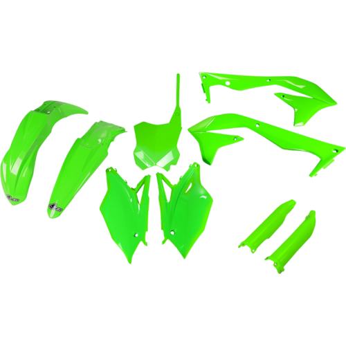 UFO BODY KIT KX450F 13-15 NEON GREEN Kawasaki KX 450 F 2013-2015...
