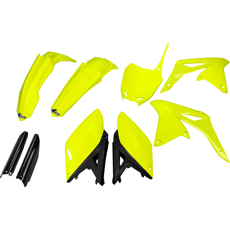 UFO BODY KIT RMZ250 10-18 NEON YELLOW Suzuki RM-Z 250 2010-2018...