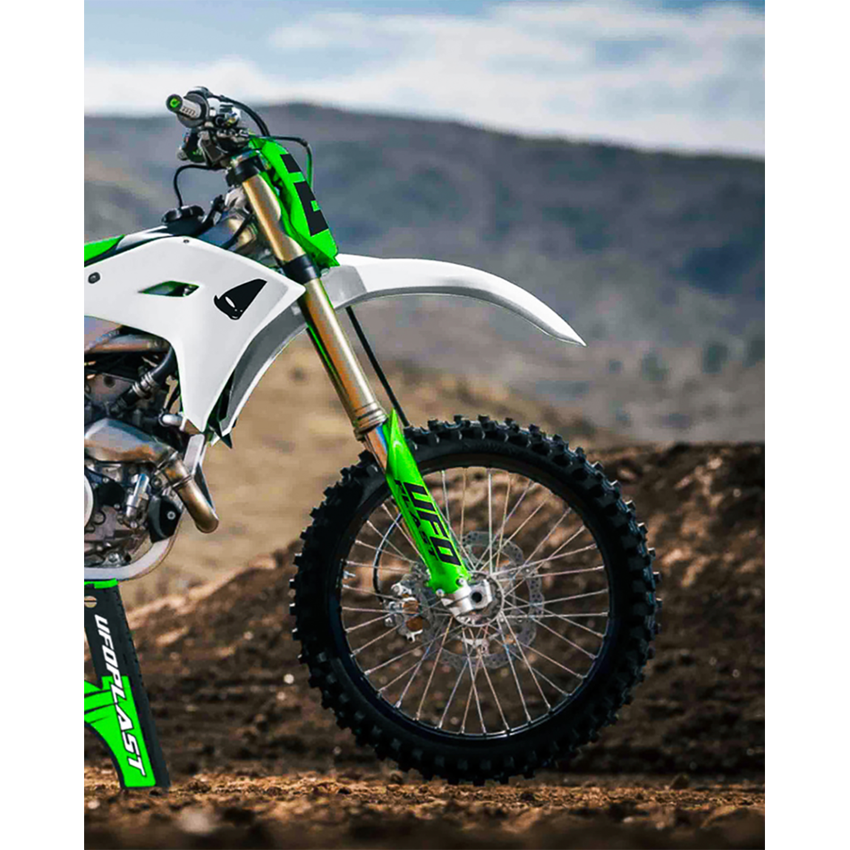 UFO BODY KIT KX250/450F WHITE/GREEN Kawasaki KX 250 2025-2026... - Image 2