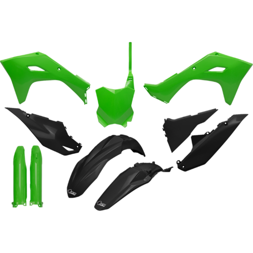 UFO BODY KIT KX250/450F BLACK/GREEN Kawasaki KX 250 2025-2026...